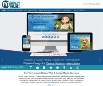 Long-Island-Web-Design-Agency.com(For Your Impact Online) Screenshot