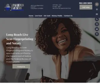 Longbeachlivescan.com(Live Scan and Notary) Screenshot