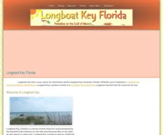 Longboat-Key.net(Longboat Key Hotels Vacation Rentals and Accommodations Sarasota Florida) Screenshot