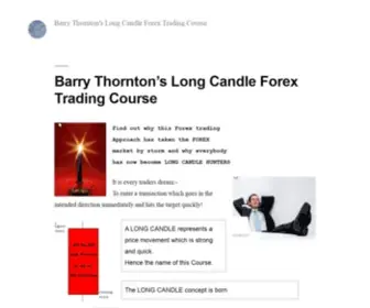 Longcandleforextrading.com(Barry Thornton's Long Candle Forex Trading Course) Screenshot