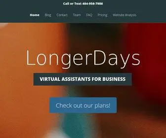 Longerdays.com(Virtual Assistants for Business) Screenshot