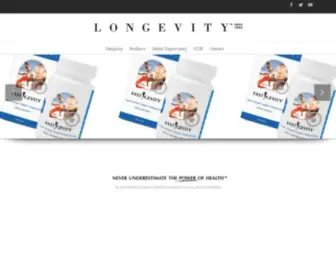 Longevity.com(Never Underestimate the Power of Health) Screenshot