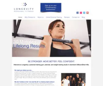 Longevitypersonalfitnessnj.com(Longevity Personal Fitness) Screenshot