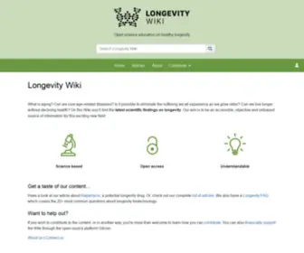 Longevitywiki.org(Longevity Wiki) Screenshot