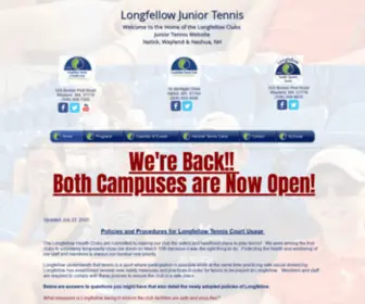 Longfellowjuniortennis.com(Longfellow Junior Tennis) Screenshot