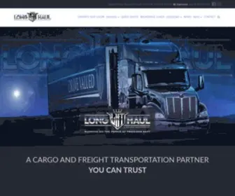 Longhaultrucking.com(America's Premier Trucking & Shipping Company) Screenshot