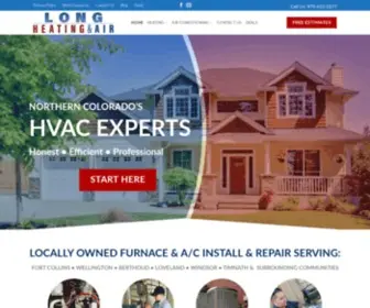 Longheatingair.com(Long HVAC) Screenshot