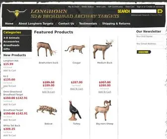 Longhornarchery.com(LongHorn 3D & Broadhead Archery Targets) Screenshot