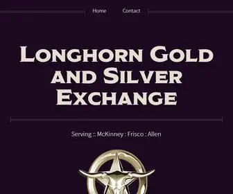 Longhorngold.com(Longhorn Gold and Silver Exchange) Screenshot