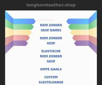 Longhornleather.shop(域名是企业重要的资产) Screenshot