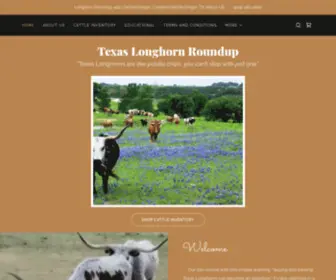 Longhornroundup.com(Texas Longhorn Roundup) Screenshot