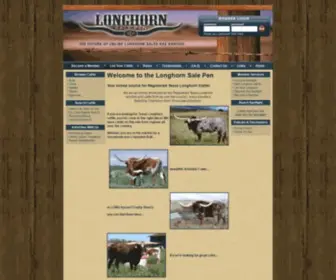 Longhornsalepen.com(Longhorn Sale Pen) Screenshot