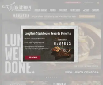 Longhornsteakhouse.com(Casual Dining Steak Restaurant) Screenshot