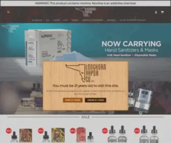 Longhornvapor.com(Tanks of Vapes) Screenshot