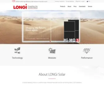 Longi-Solar.com.au(LONGi Solar) Screenshot