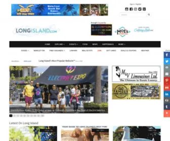 Longisland.com(Long Island New York Guide to Hotels) Screenshot