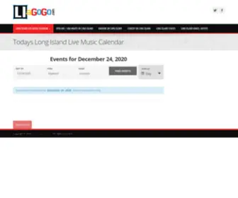 Longislandagogo.com(Todays Long Island Live Music Calendar) Screenshot