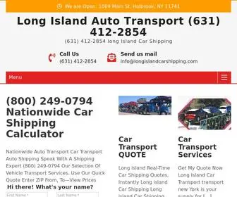 Longislandcarshipping.com(Long Island Auto Transport) Screenshot