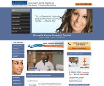 Longislanddentalexcellence.com(Find a Cosmetic Dentist in the Rockville Centre Area) Screenshot