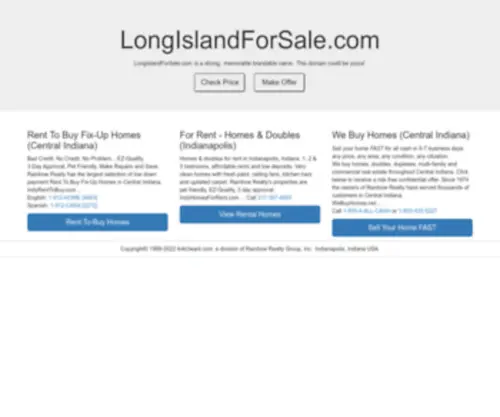 Longislandforsale.com(This domain could be yours) Screenshot