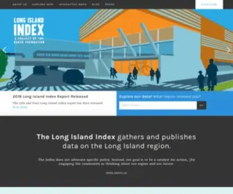Longislandindex.org(The mission of Long Island Index) Screenshot