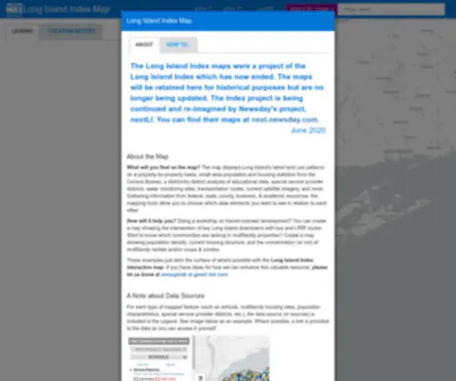 Longislandindexmaps.org(Long Island Index) Screenshot