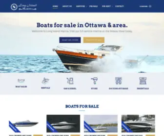 Longislandmarina.ca(Ottawa boat sales and full service marina) Screenshot