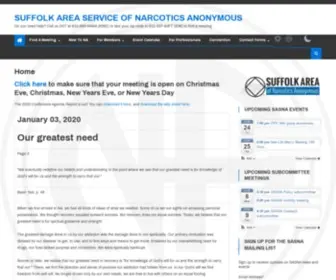 Longislandna.com(Suffolk Area Service of Narcotics Anonymous) Screenshot