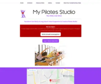 Longislandpilatesstudio.com(My Pilates Studio) Screenshot