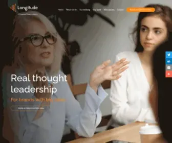 Longitude.co.uk(The B2B Thought Leadership Agency) Screenshot