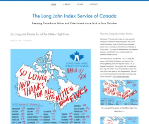 Longjohnindex.ca(The Long John Index Service of Canada) Screenshot