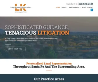 Longkomer.com(Santa Fe Civil Rights & Civil Litigation Lawyer) Screenshot