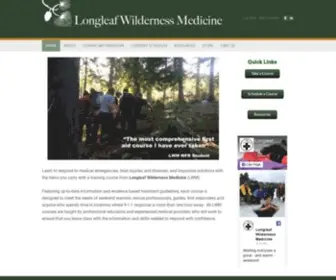 Longleafmedical.com(Longleaf Wilderness Medicine) Screenshot