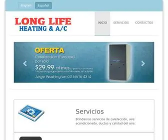 Longlifehvac.ca(LONG LIFE) Screenshot