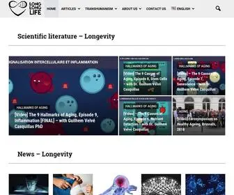 Longlonglife.org(HOME LONG LONG LIFE) Screenshot