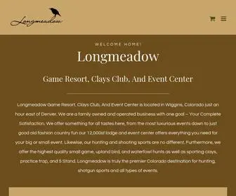 Longmeadoweventcenter.com(Longmeadow Game Resort) Screenshot