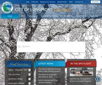 Longmontcolorado.gov(City of Longmont) Screenshot