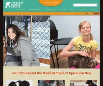 Longmonthumane.org(Longmont Humane Society) Screenshot