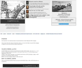 Longoblivion.com(The future of the book) Screenshot