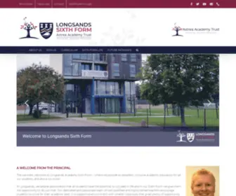 Longsandssixthform.org(Astrea Academy Trust) Screenshot