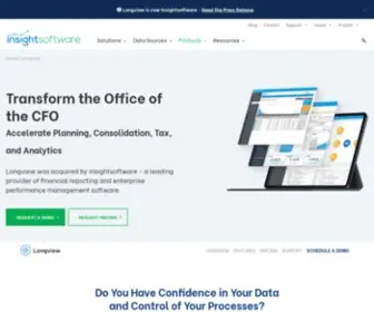 LongView.com(CPM Software for CFOs) Screenshot