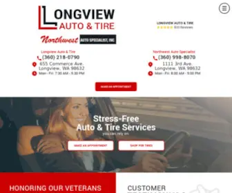 LongViewautotire.com(Longview Auto & Tire) Screenshot