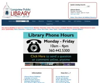 LongViewlibrary.org(Longview Public Library) Screenshot