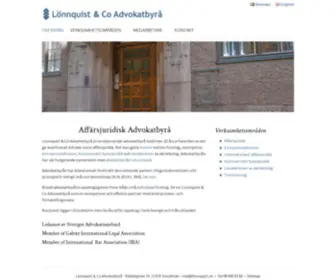 Lonnquist.se(Advokat Stockholm) Screenshot