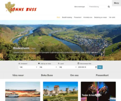 Lonnsbuss.se(Lönns Buss) Screenshot