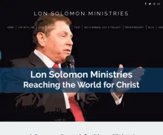 Lonsolomonministries.com(Lon Solomon Ministries) Screenshot