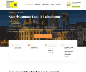 Lont-Lalmahomed.nl(Notariskantoor Lont & Lalmahomed) Screenshot