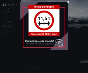 Lontex.pl(Produkty i usługi dla transportu) Screenshot