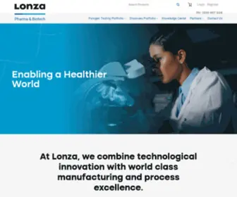 Lonzabioscience.com.au(Enabling a Healthier World) Screenshot