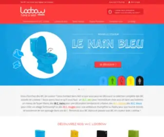 Loobow.fr(Ventes de WC couleurs pour les Particuliers et les Entreprises. Grand choix de toilettes couleurs) Screenshot